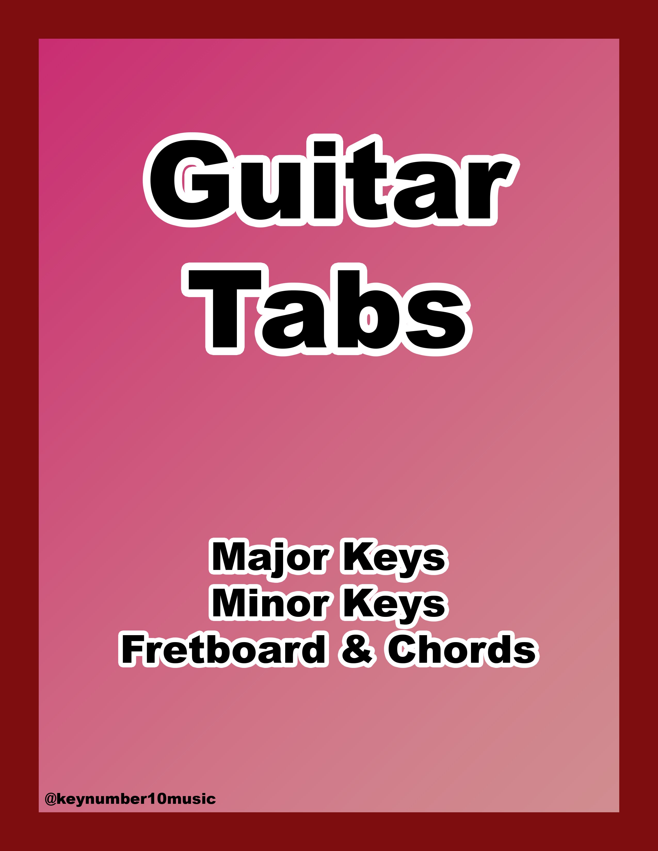 Guitar Key Guide - Digital Download PDF