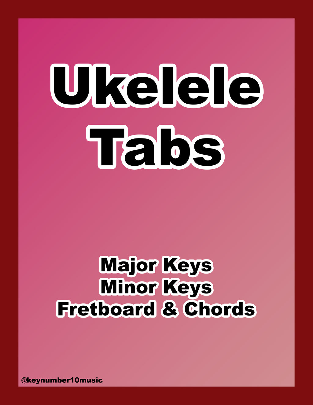 Ukelele Key Guide - Digital Download PDF
